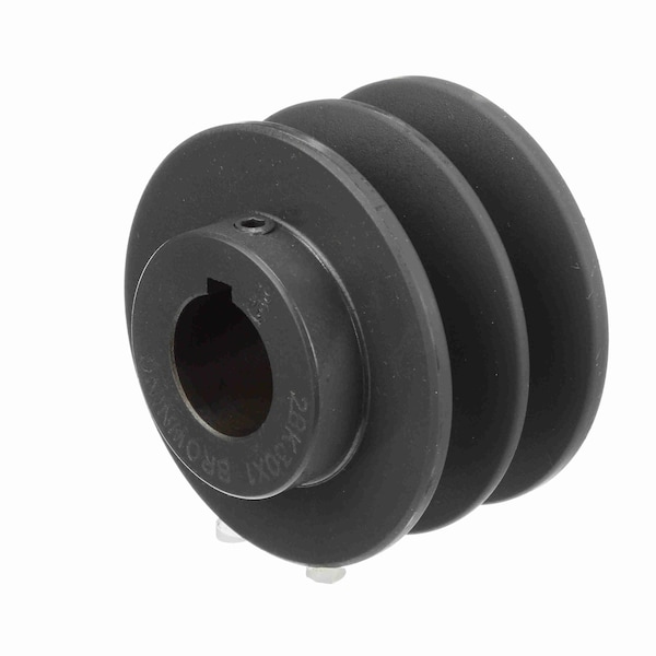 2 Groove Cast Iron Fhp - Finished Bore Sheave, 2BK30X1